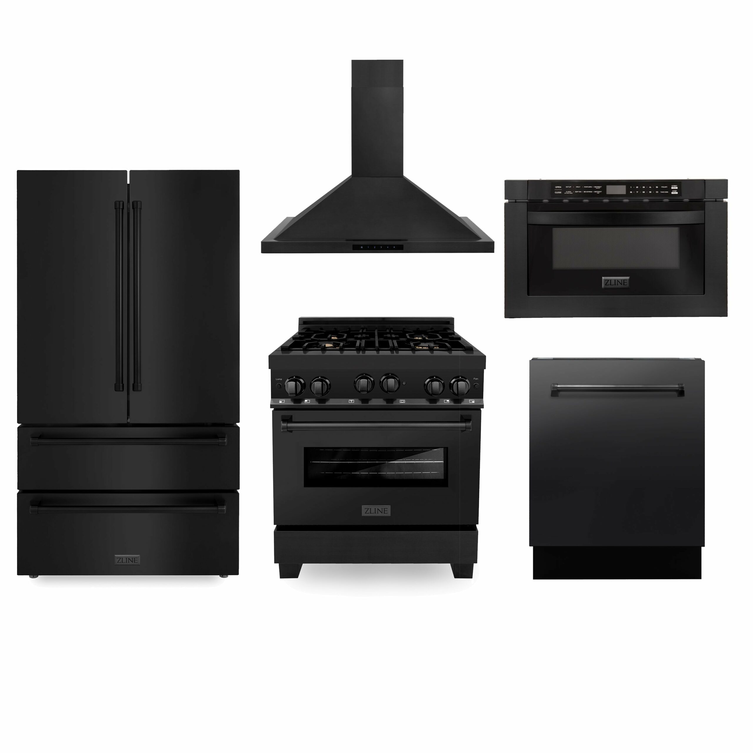 ZLINE 24 Wall Mount Range Hood in Black Stainless Steel (BSKBN-24)